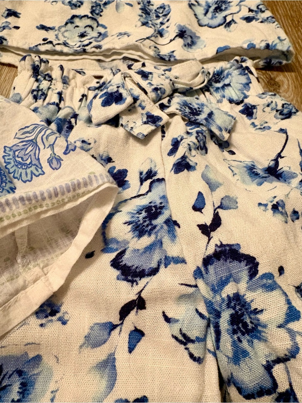9-12m Bundle; Blue Floral - Picture 2 of 4
